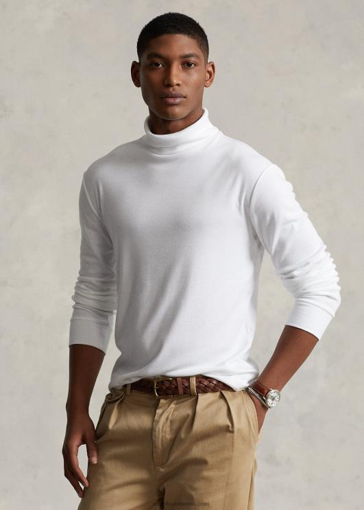 Ralph Lauren mehed soonikkoes puuvillasegune kilpkaelus PR0V8639 valge