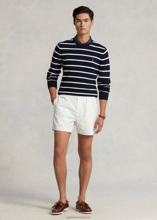 Ralph Lauren mehed triibuline võrkkootud puuvillane kampsun PR0V755 jahi mereväe kombinatsioon