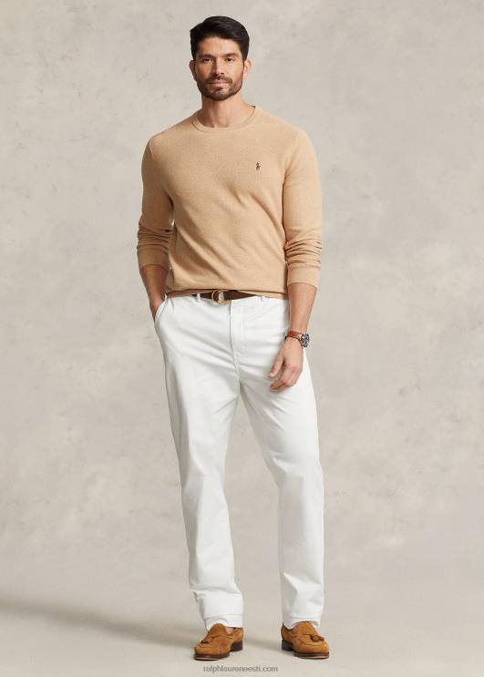 Ralph Lauren mehed võrkkootud puuvillane kampsun PR0V1895 kaameli melange