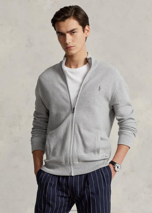 Ralph Lauren mehed võrkkootud puuvillane täistõmblukuga kampsun PR0V841 ja üle kanarbiku