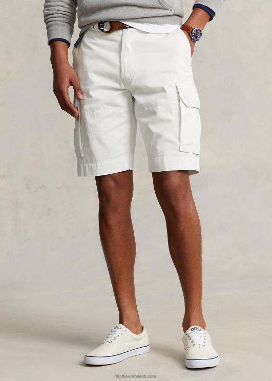 Ralph Lauren mehed 10,5-tolline pingevaba istuvusega toimne lasti lühike PR0V319 tekipesu valge