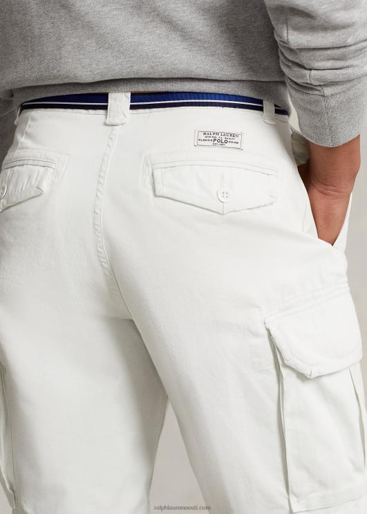 Ralph Lauren mehed 10,5-tolline pingevaba istuvusega toimne lasti lühike PR0V319 tekipesu valge