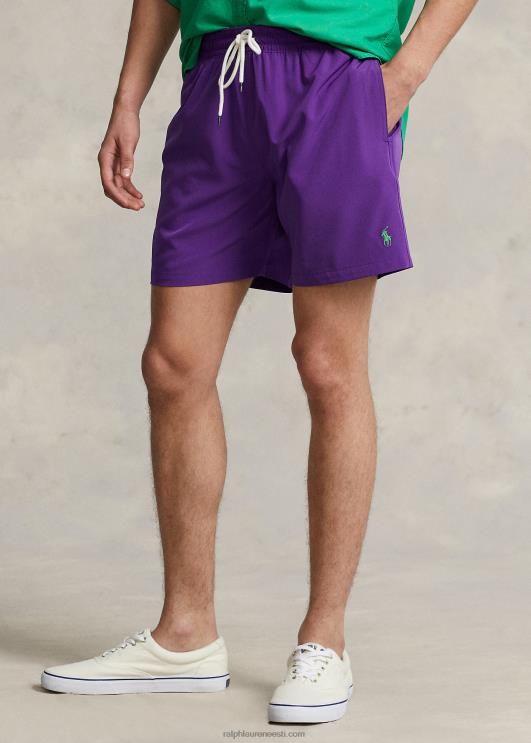 Ralph Lauren mehed 5,75-tolline reisija klassikaline ujumiskohver PR0V295 lilla kaktus