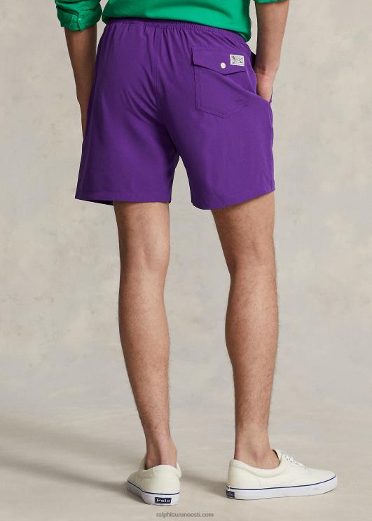 Ralph Lauren mehed 5,75-tolline reisija klassikaline ujumiskohver PR0V295 lilla kaktus