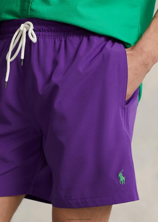 Ralph Lauren mehed 5,75-tolline reisija klassikaline ujumiskohver PR0V295 lilla kaktus