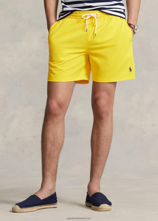 Ralph Lauren mehed 5,75-tolline reisija klassikaline ujumiskohver PR0V300 sidrunipuru