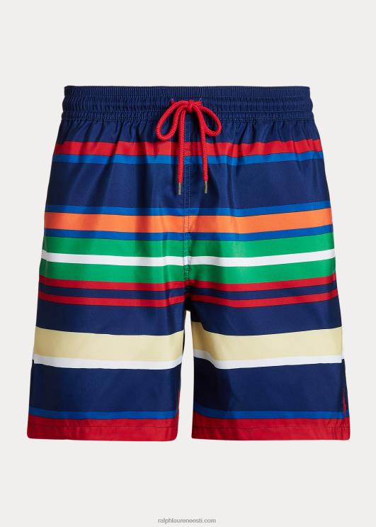 Ralph Lauren mehed 5,75-tolline reisija klassikaline ujumiskohver PR0V445 mereväe tippkohtumise triip