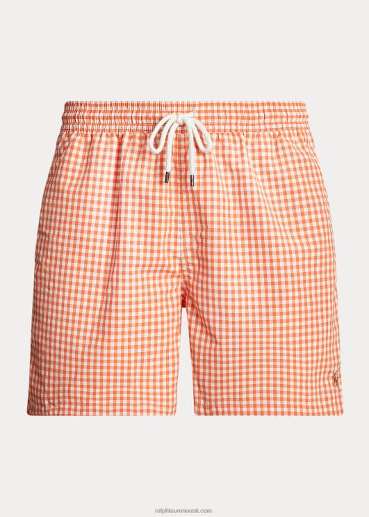 Ralph Lauren mehed 5,75-tolline reisija klassikaline ujumiskohver PR0V452 purjetav oranž hõlmik