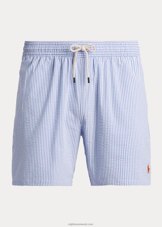 Ralph Lauren mehed 5,75-tolline reisija klassikaline ujumiskohver PR0V591 ristlus kuninglik seersicker