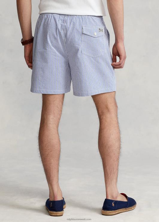 Ralph Lauren mehed 5,75-tolline reisija klassikaline ujumiskohver PR0V591 ristlus kuninglik seersicker