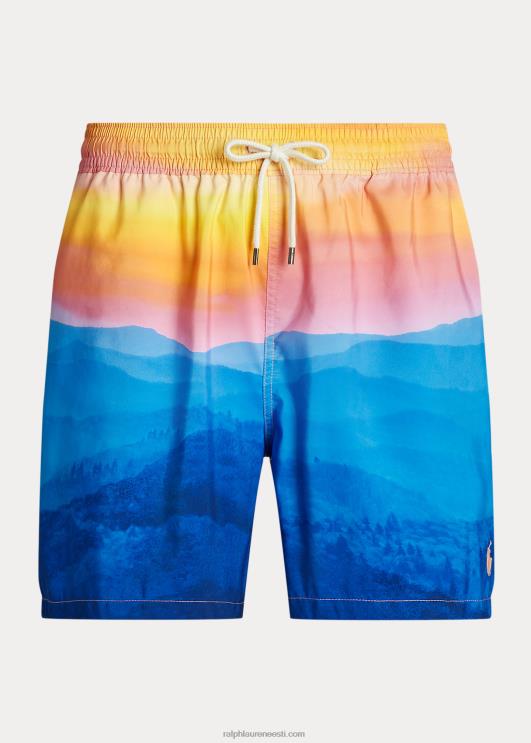 Ralph Lauren mehed 5,75-tolline reisija klassikaline ujumiskohver PR0V766 ridgecresti fototrükk