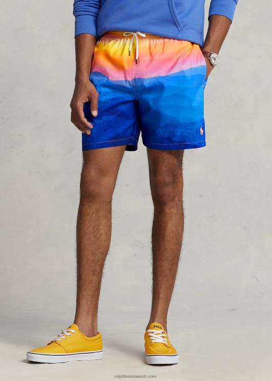 Ralph Lauren mehed 5,75-tolline reisija klassikaline ujumiskohver PR0V766 ridgecresti fototrükk