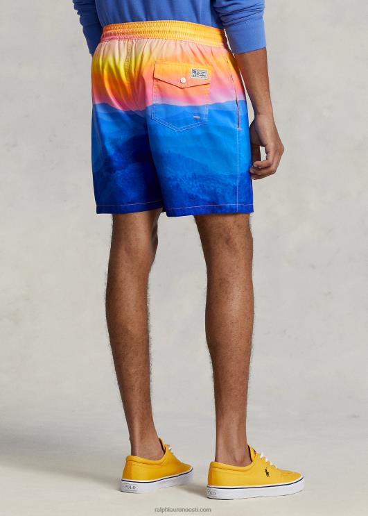 Ralph Lauren mehed 5,75-tolline reisija klassikaline ujumiskohver PR0V766 ridgecresti fototrükk