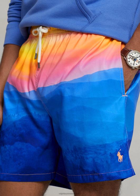 Ralph Lauren mehed 5,75-tolline reisija klassikaline ujumiskohver PR0V766 ridgecresti fototrükk