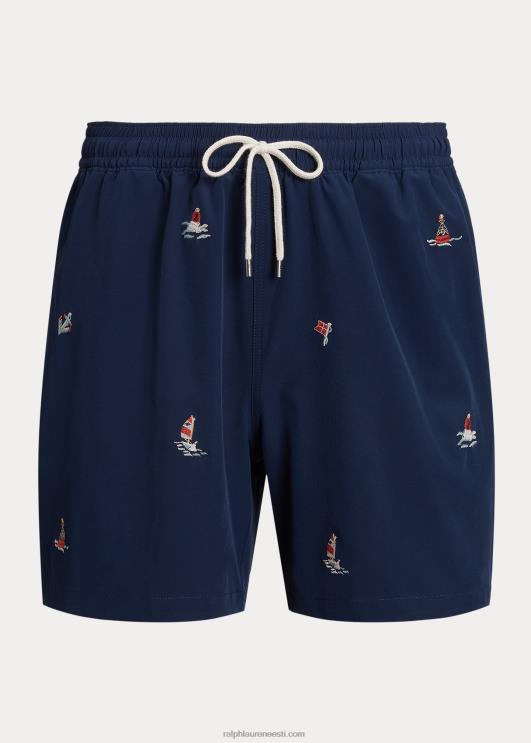 Ralph Lauren mehed 5,75-tolline reisija klassikaline ujumiskohver PR0V8564 Newporti merevägi