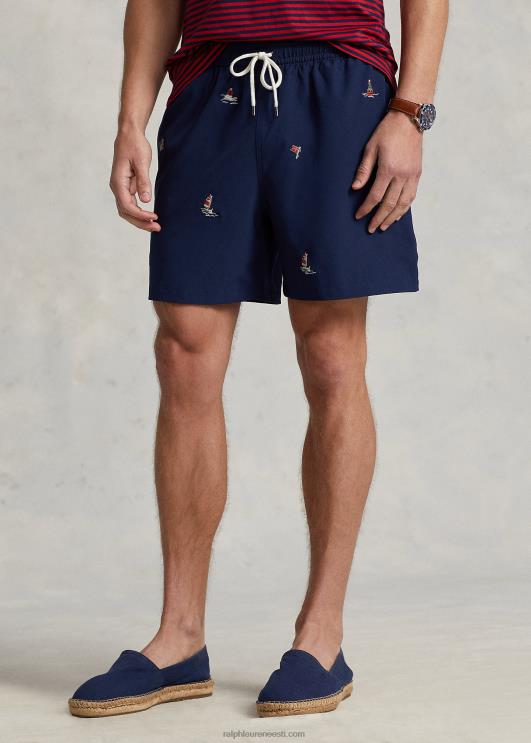 Ralph Lauren mehed 5,75-tolline reisija klassikaline ujumiskohver PR0V8564 Newporti merevägi