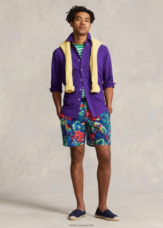 Ralph Lauren mehed 7,25-tolline palmisaare klassikaline ujumiskorv PR0V944 papagoi pologa