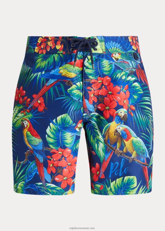 Ralph Lauren mehed 7,25-tolline palmisaare klassikaline ujumiskorv PR0V944 papagoi pologa