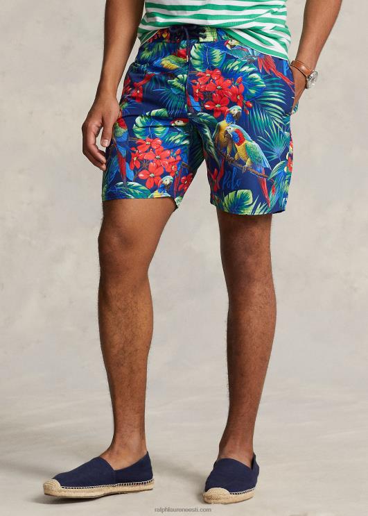Ralph Lauren mehed 7,25-tolline palmisaare klassikaline ujumiskorv PR0V944 papagoi pologa