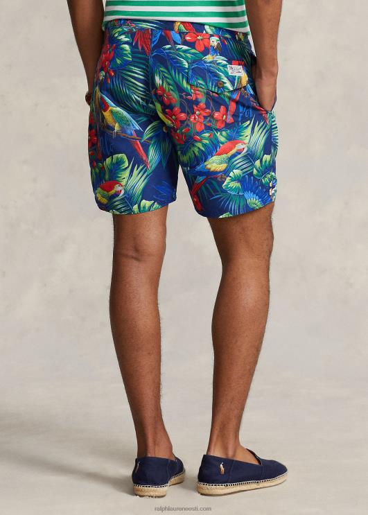 Ralph Lauren mehed 7,25-tolline palmisaare klassikaline ujumiskorv PR0V944 papagoi pologa