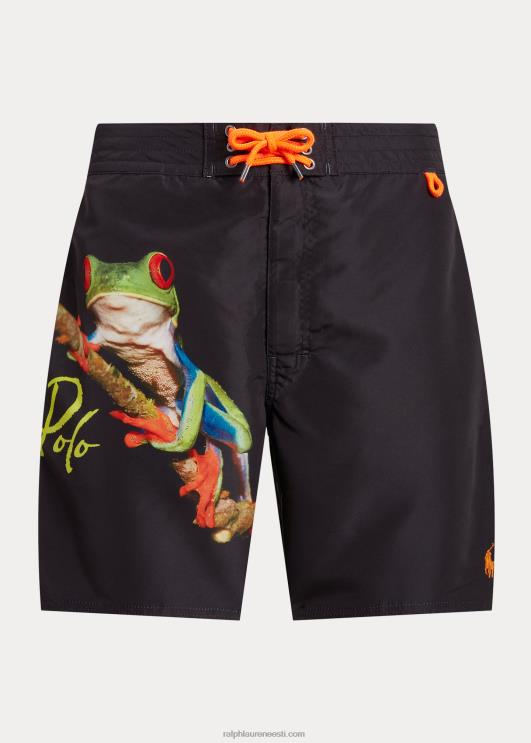 Ralph Lauren mehed 7,25-tolline palmisaare trükiga ujumiskorv PR0V919 puuladva vaatetorn