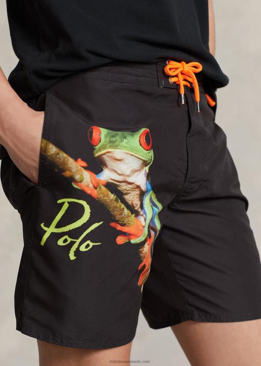 Ralph Lauren mehed 7,25-tolline palmisaare trükiga ujumiskorv PR0V919 puuladva vaatetorn