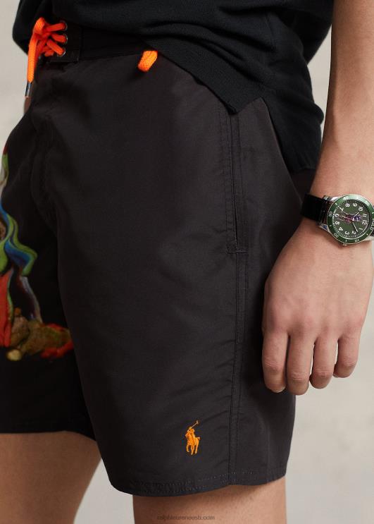 Ralph Lauren mehed 7,25-tolline palmisaare trükiga ujumiskorv PR0V919 puuladva vaatetorn