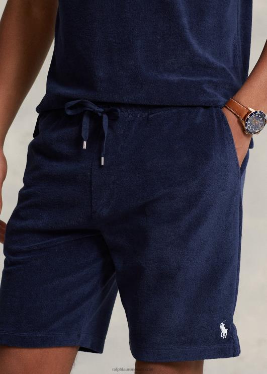 Ralph Lauren mehed 7,5-tolline lühike froteepael PR0V423 Newporti merevägi