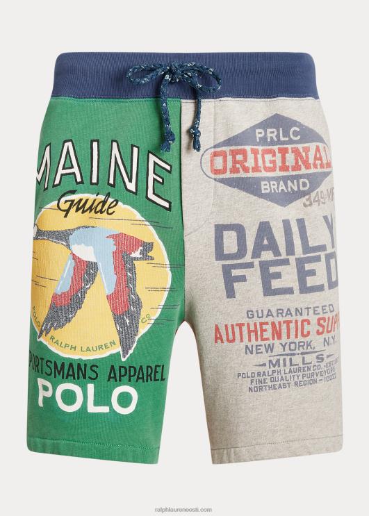 Ralph Lauren mehed 7,5-tolline lapiline fliisgraafika lühike PR0V715 brooklyni kanarbiku multi