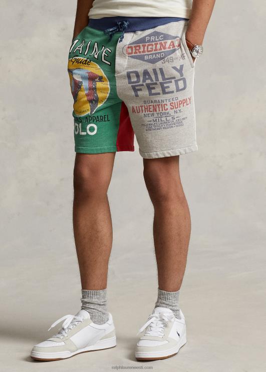 Ralph Lauren mehed 7,5-tolline lapiline fliisgraafika lühike PR0V715 brooklyni kanarbiku multi