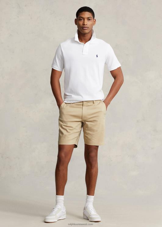 Ralph Lauren mehed 7-tolline slim fit veniv Dobby lühike PR0V881 klassikaline khaki