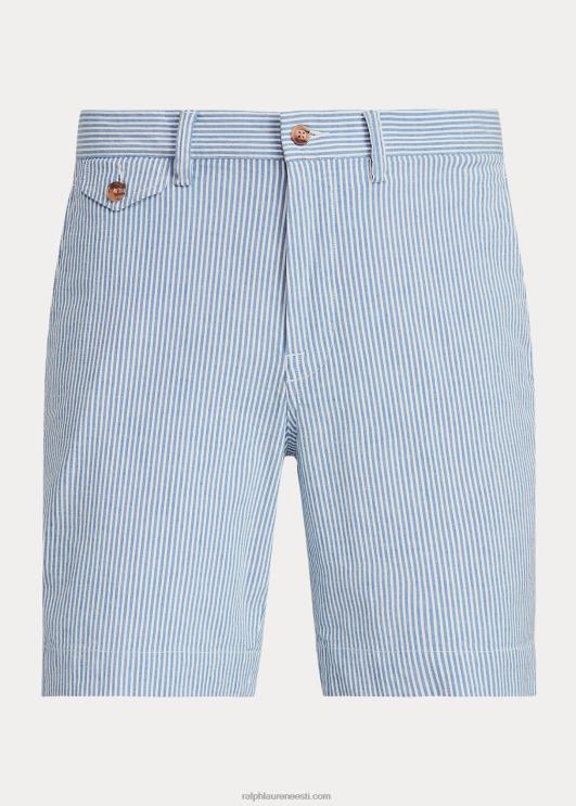 Ralph Lauren mehed 8-tolline veniv sirge lühike PR0V90 sinine seersicker