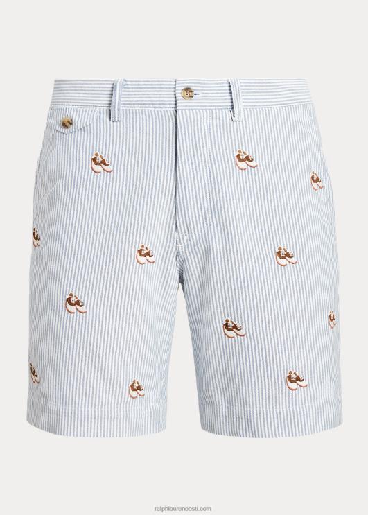 Ralph Lauren mehed 8-tolline veniv sirge sobivusega oxford short PR0V959 oxfordi triip