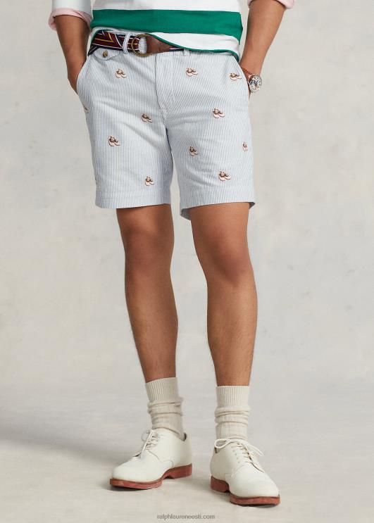 Ralph Lauren mehed 8-tolline veniv sirge sobivusega oxford short PR0V959 oxfordi triip