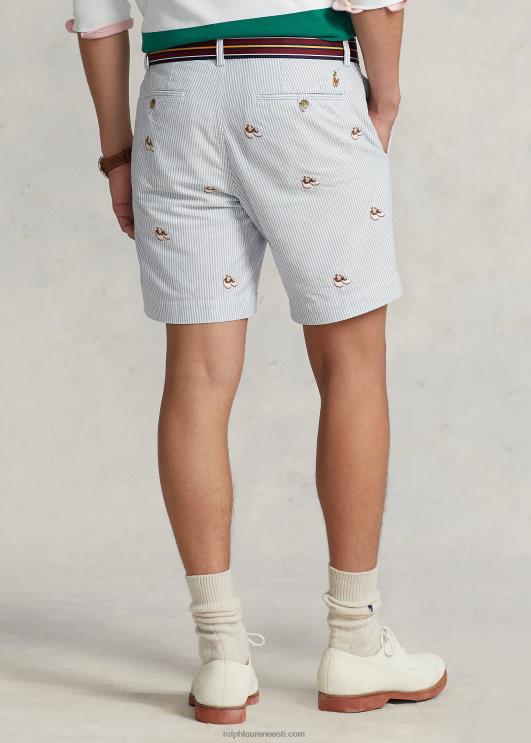 Ralph Lauren mehed 8-tolline veniv sirge sobivusega oxford short PR0V959 oxfordi triip