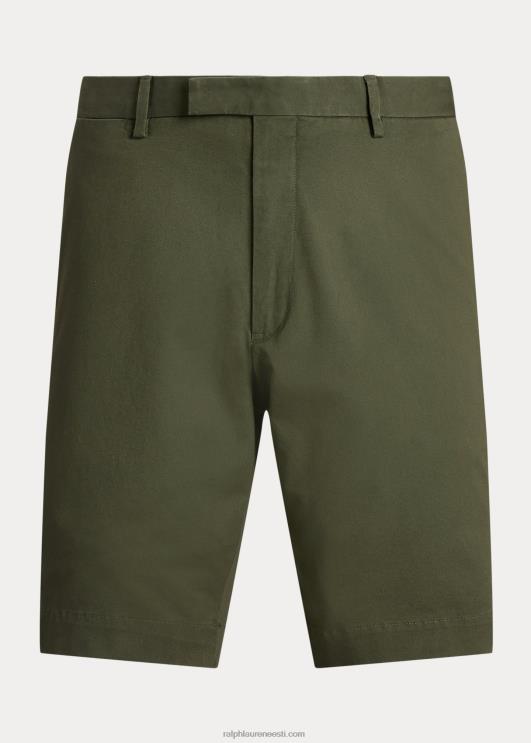 Ralph Lauren mehed 9-tolline veniv, slim fit chino lühike PR0V537 fossiilne roheline