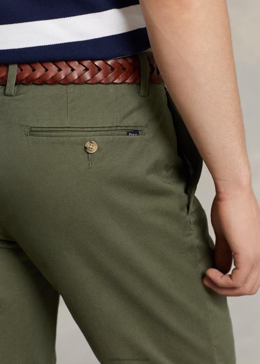 Ralph Lauren mehed 9-tolline veniv, slim fit chino lühike PR0V537 fossiilne roheline