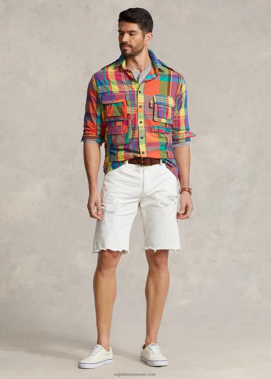 Ralph Lauren mehed hampton distressed cutoff denim lühike PR0V1388 willistoni pesu