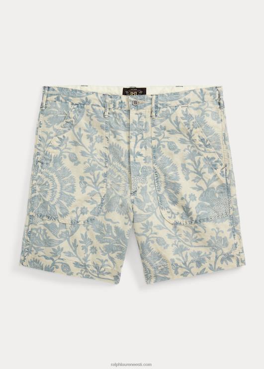 Ralph Lauren mehed lilleline linane-puuvillane chino lühike PR0V8684 tuhmunud sinine