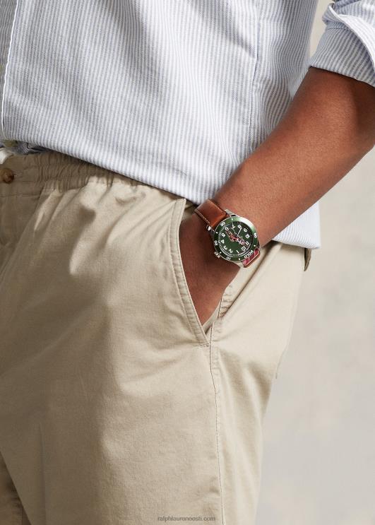 Ralph Lauren mehed polo prepster venitus chino short PR0V1460 khakipruun