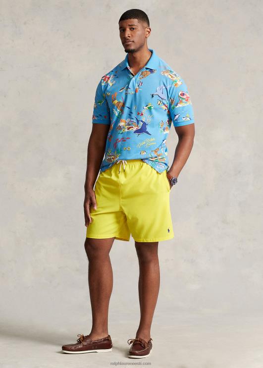 Ralph Lauren mehed reisija ujumispüksid PR0V1485 sidrunipuru