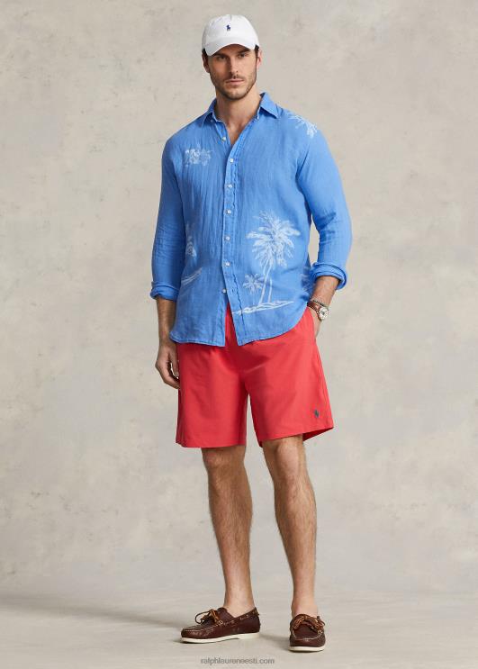 Ralph Lauren mehed reisija ujumispüksid PR0V1486 punane riff