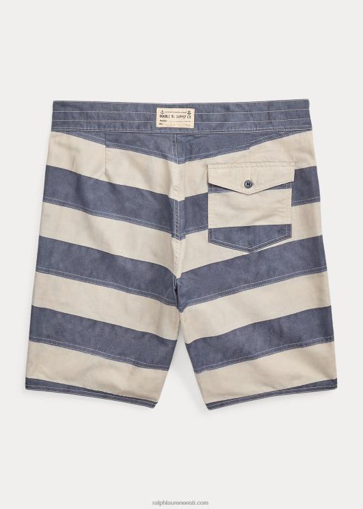 Ralph Lauren mehed triibuline toimne lühike PR0V1723 mereväe/koorevärvi purjeriie stri