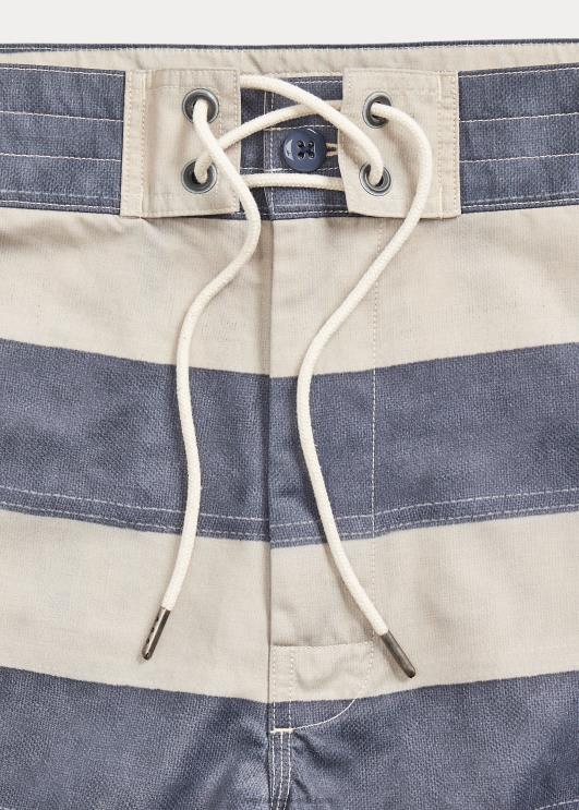 Ralph Lauren mehed triibuline toimne lühike PR0V1723 mereväe/koorevärvi purjeriie stri