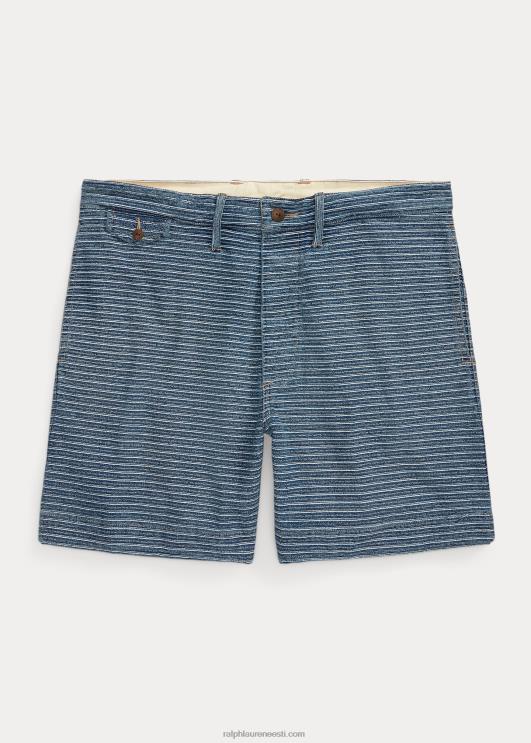 Ralph Lauren mehed triibuline trikoo lühike PR0V1701 indigo/koor