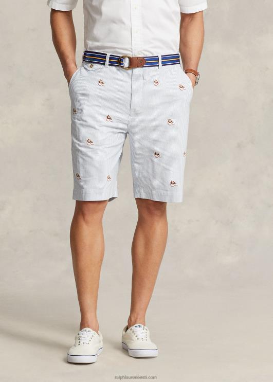 Ralph Lauren mehed veniv klassikaline chino lühike PR0V1612 oxfordi triip