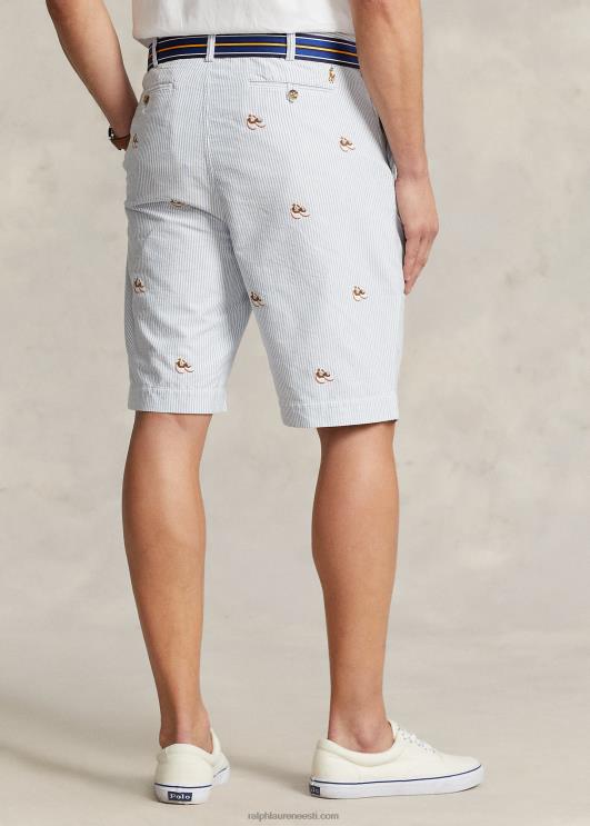 Ralph Lauren mehed veniv klassikaline chino lühike PR0V1612 oxfordi triip