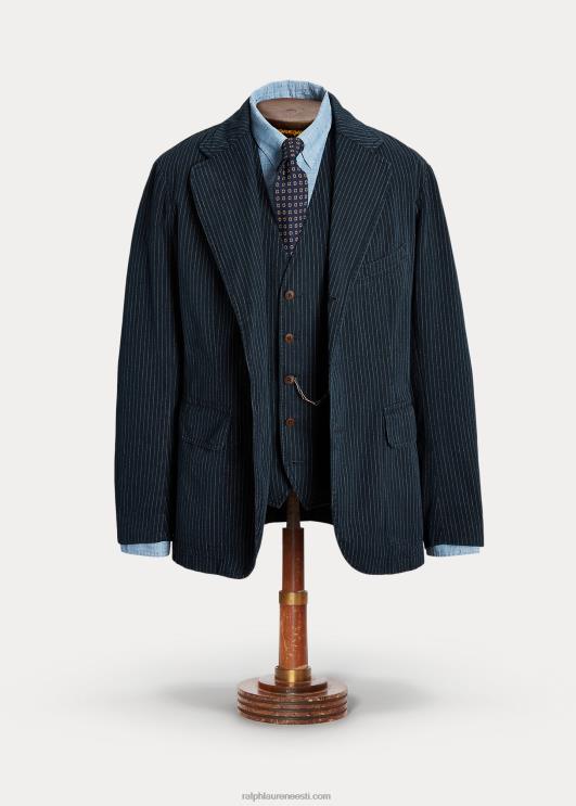 Ralph Lauren mehed konstrueerimata kalasabast spordimantel PR0V1726 indigo pinstripe