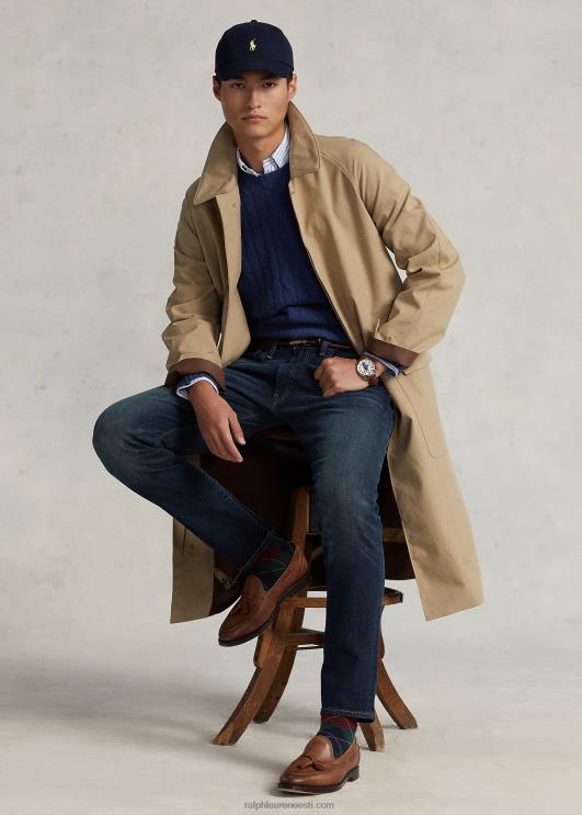 Ralph Lauren mehed kootud puuvillane jalutusmantel PR0V1212 beež/tiikpuu