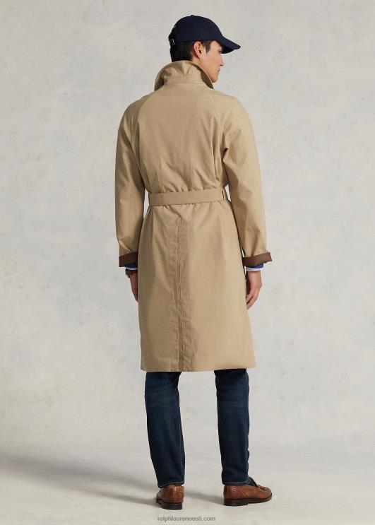 Ralph Lauren mehed kootud puuvillane jalutusmantel PR0V1212 beež/tiikpuu